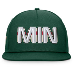 Minnesota Wild Fanatics Authentic Pro Rink Team Code Snapback Hat