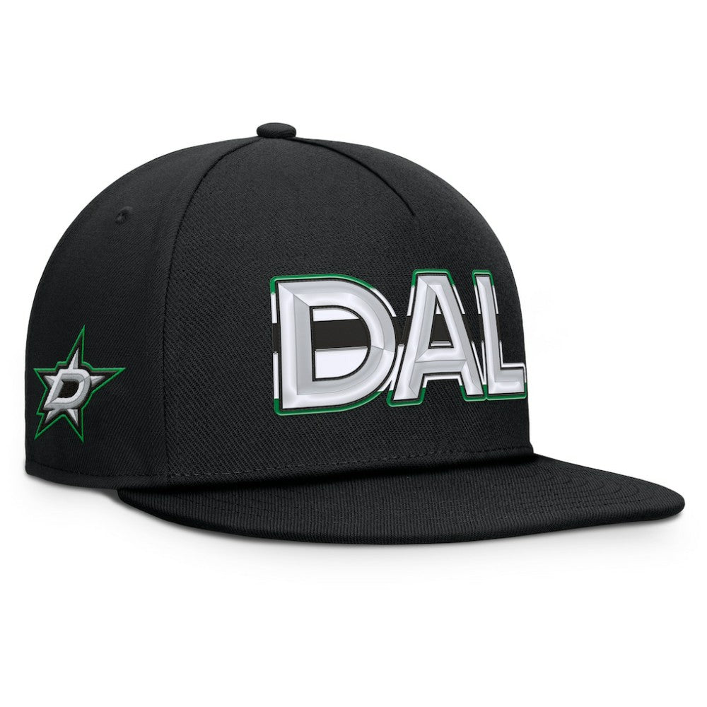 Dallas Stars Fanatics Authentic Pro Rink Team Code Snapback Hat