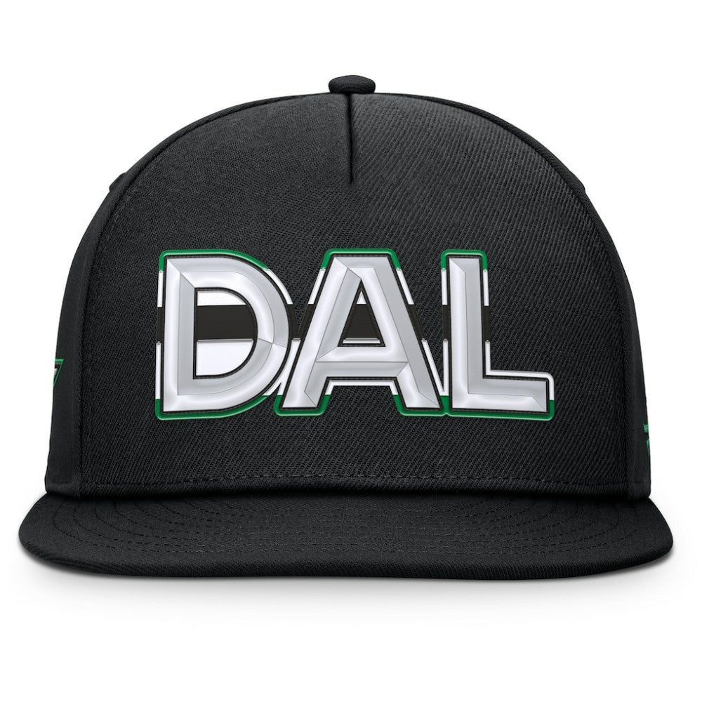 Dallas Stars Fanatics Authentic Pro Rink Team Code Snapback Hat