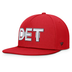 Detroit Red Wings Fanatics Authentic Pro Rink Team Code Snapback Hat