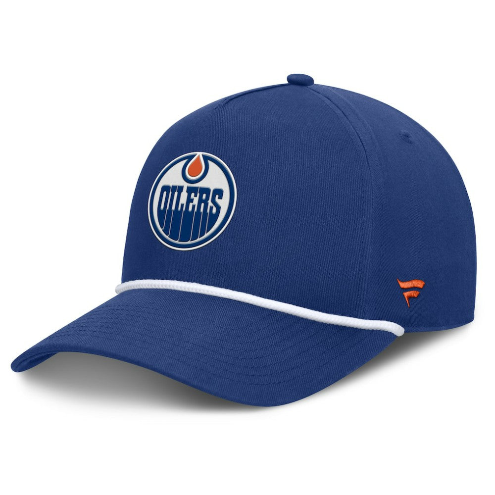 Edmonton Oilers Fanatics Authentic Pro Rink Roper A-Frame Adjustable Hat
