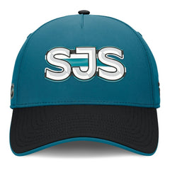 San Jose Sharks Fanatics Authentic Pro Rink Team Code Flex Hat