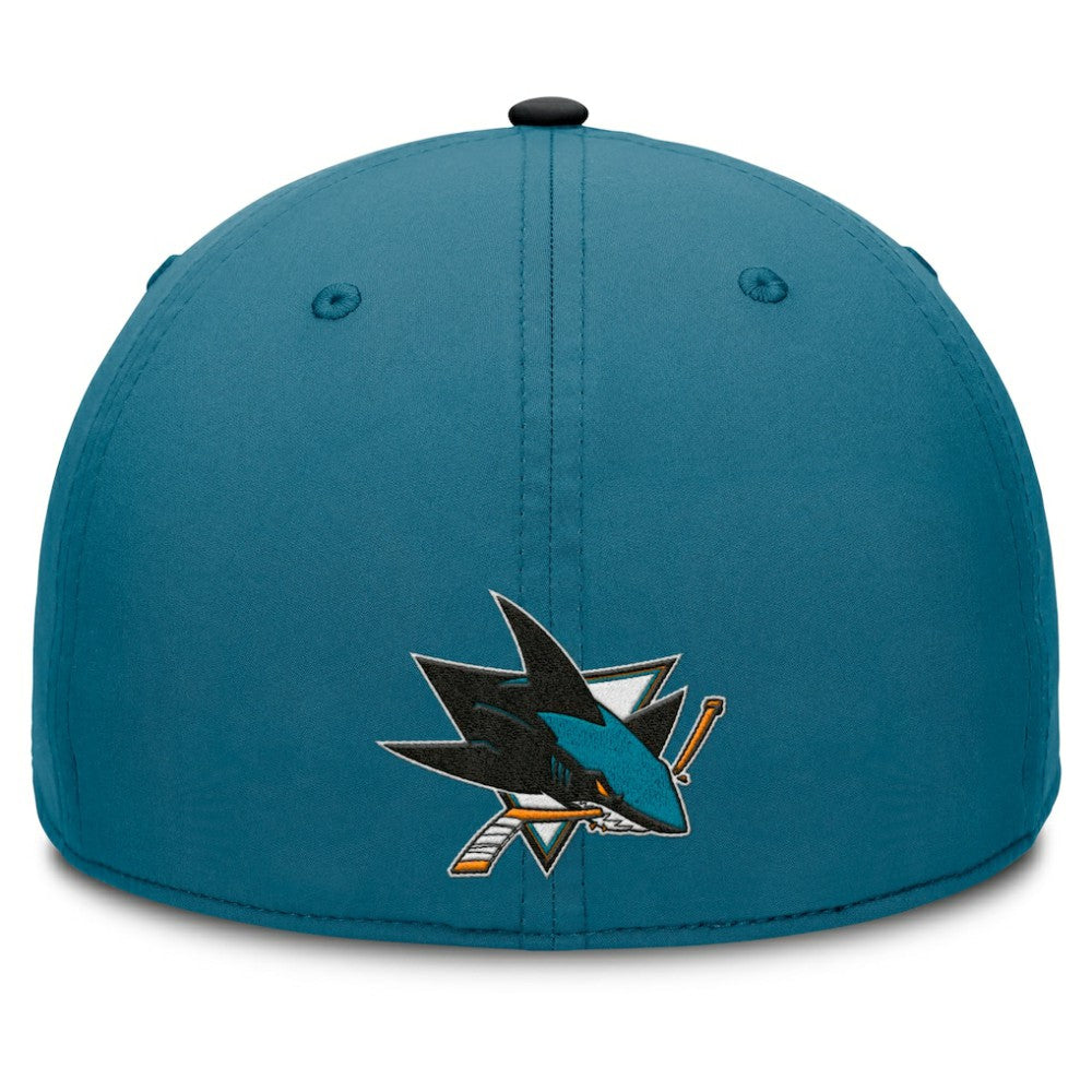 San Jose Sharks Fanatics Authentic Pro Rink Team Code Flex Hat