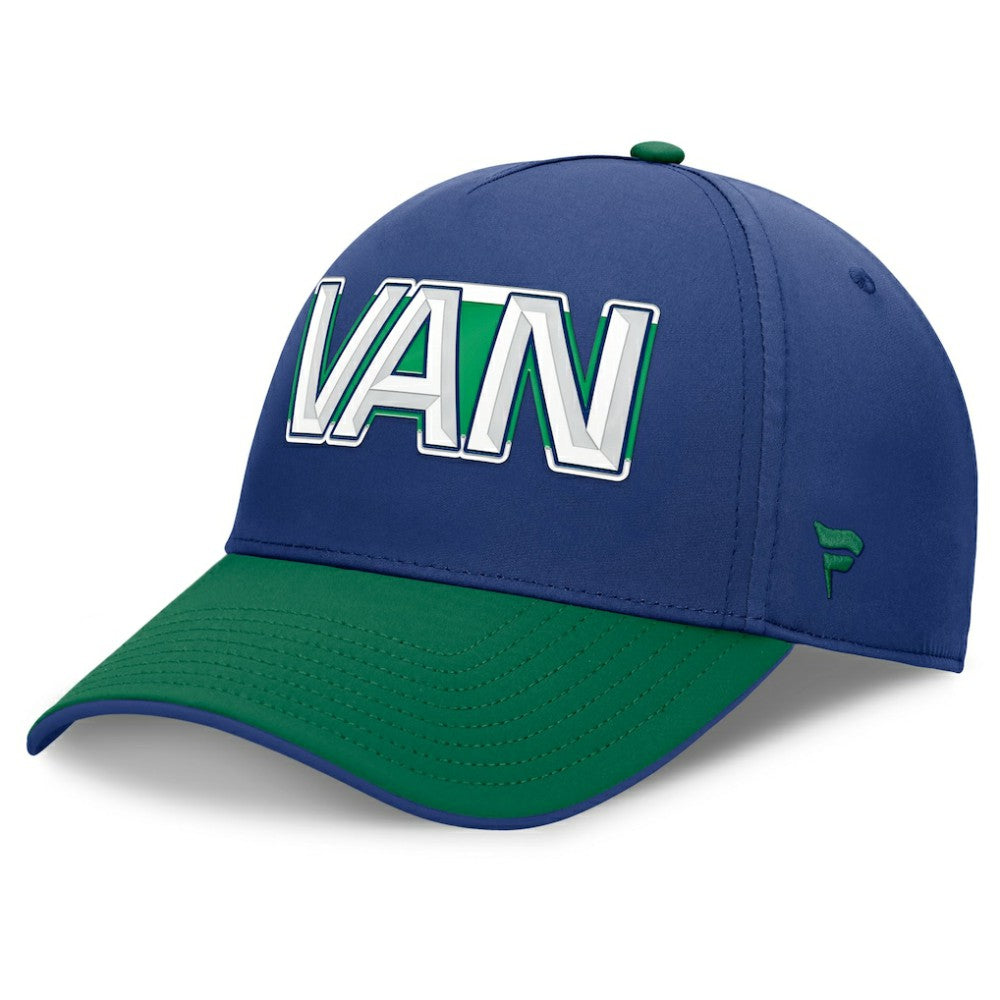 Vancouver Canucks Fanatics Authentic Pro Rink Team Code Flex Hat