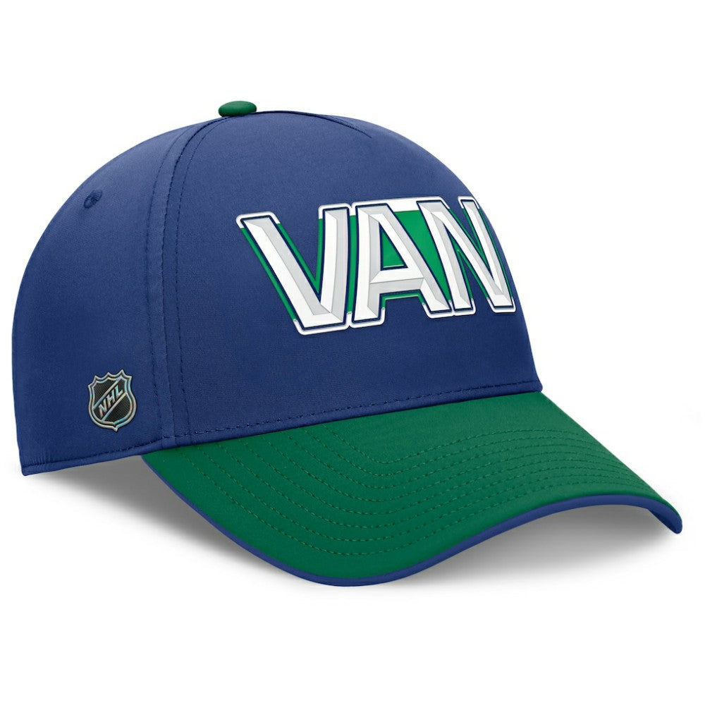Vancouver Canucks Fanatics Authentic Pro Rink Team Code Flex Hat