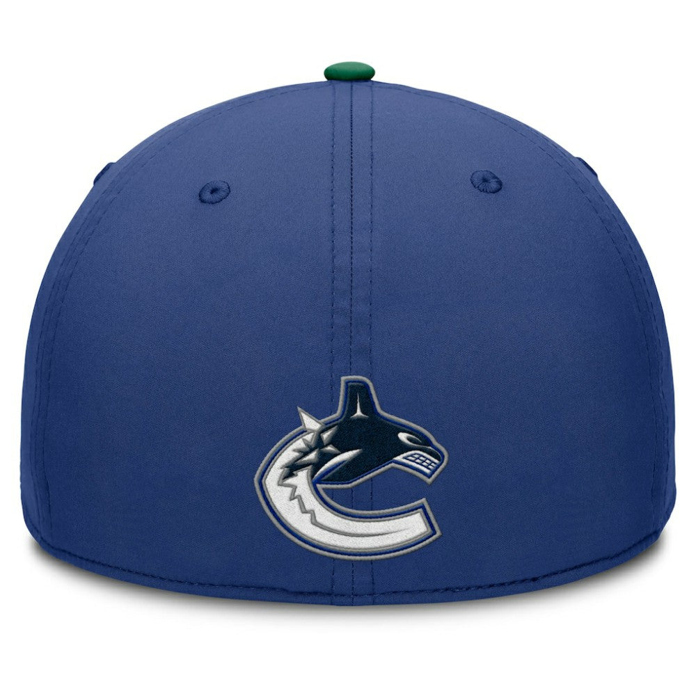 Vancouver Canucks Fanatics Authentic Pro Rink Team Code Flex Hat
