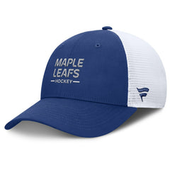 Toronto Maple Leafs Fanatics Authentic Pro Rink Lockup Adjustable Trucker Hat
