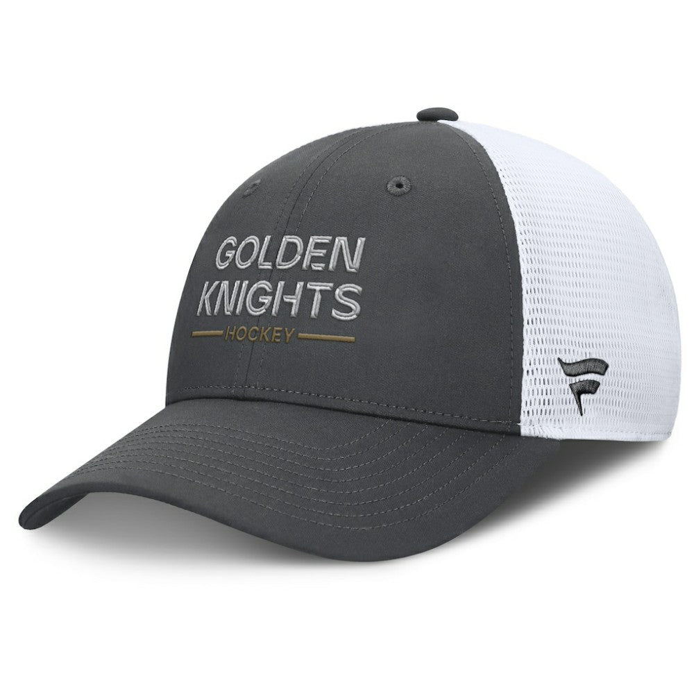 Vegas Golden Knights Fanatics Authentic Pro Rink Lockup Adjustable Trucker Hat