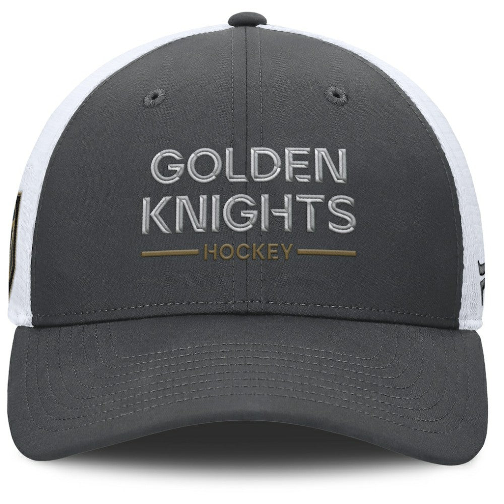 Vegas Golden Knights Fanatics Authentic Pro Rink Lockup Adjustable Trucker Hat