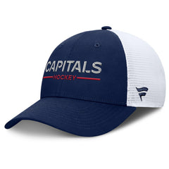 Washington Capitals Fanatics Authentic Pro Rink Lockup Adjustable Trucker Hat