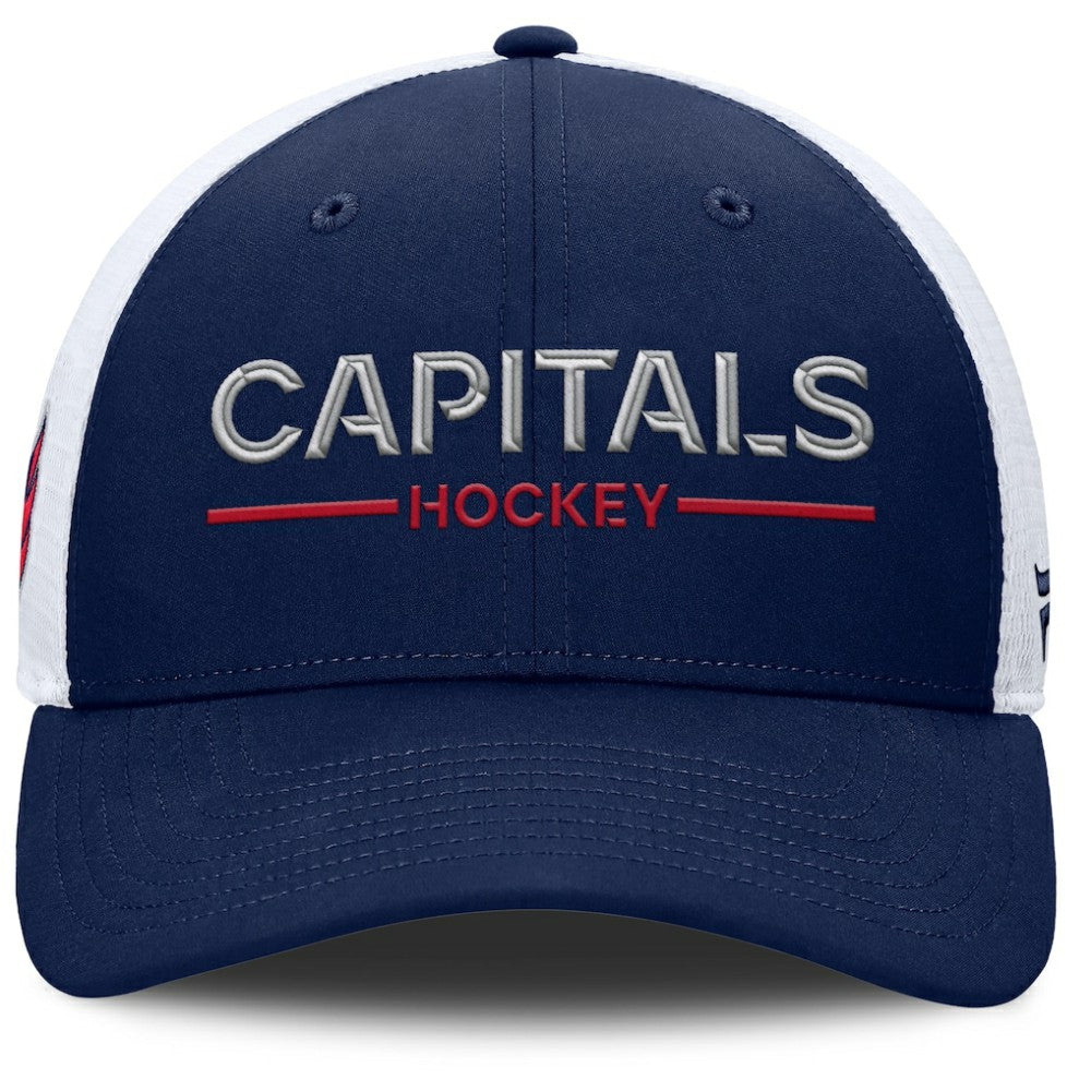 Washington Capitals Fanatics Authentic Pro Rink Lockup Adjustable Trucker Hat