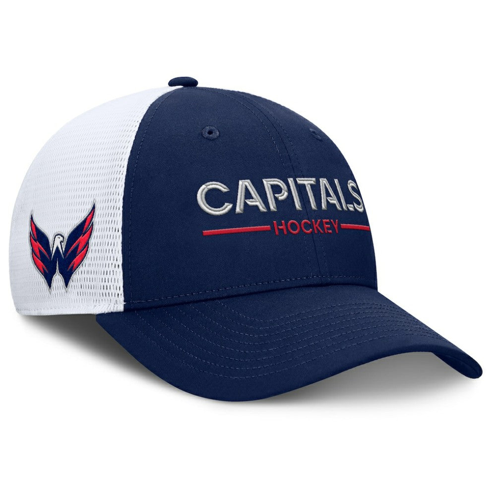 Washington Capitals Fanatics Authentic Pro Rink Lockup Adjustable Trucker Hat