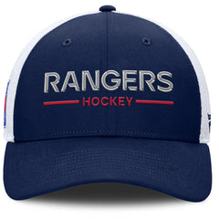 New York Rangers Fanatics Authentic Pro Rink Lockup Adjustable Trucker Hat