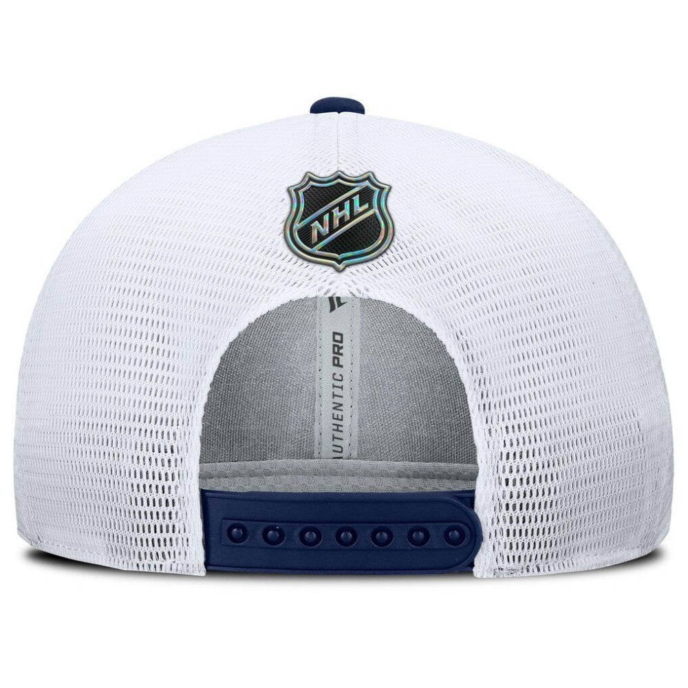 New York Rangers Fanatics Authentic Pro Rink Lockup Adjustable Trucker Hat