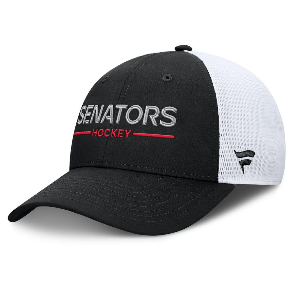Ottawa Senators Fanatics Authentic Pro Rink Lockup Adjustable Trucker Hat