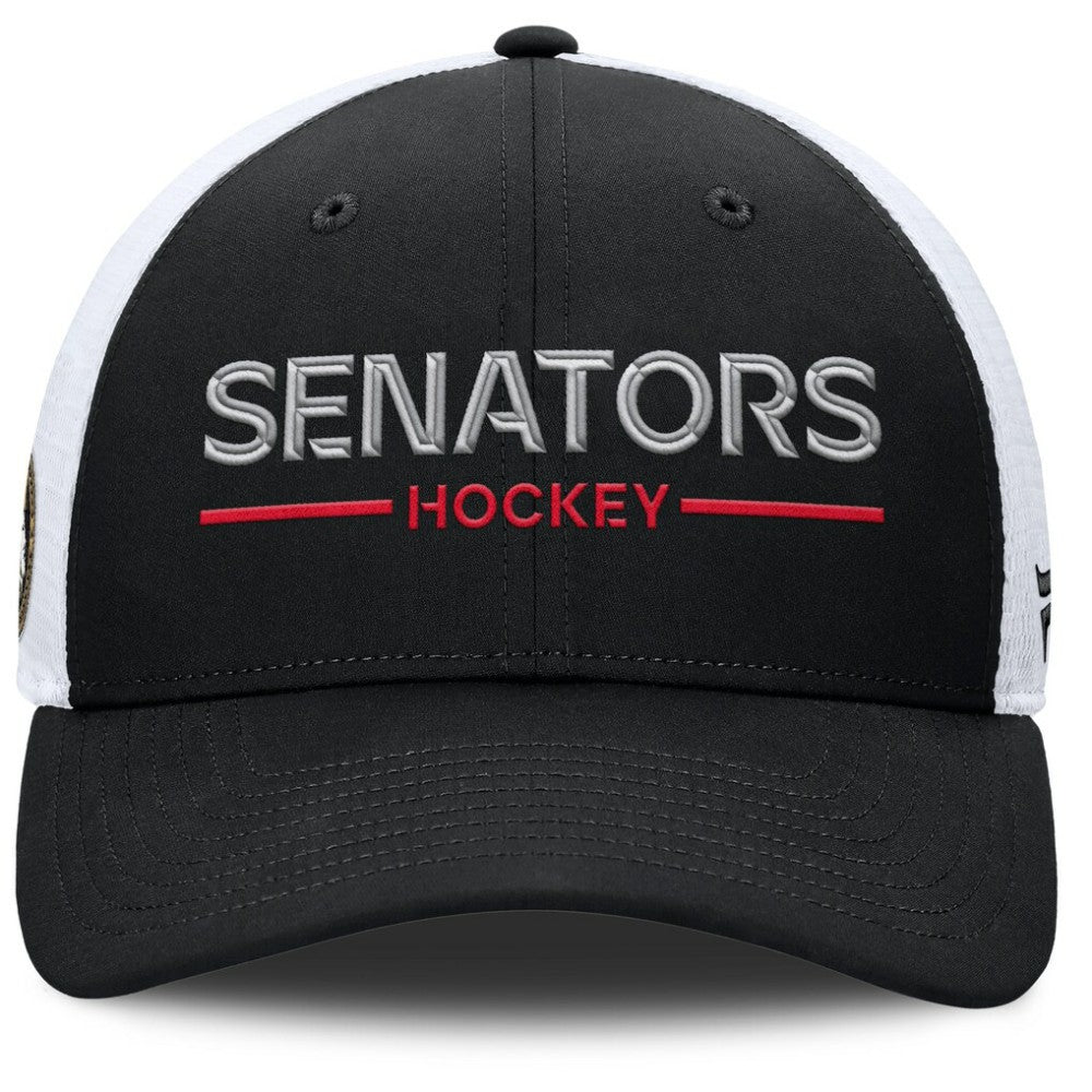 Ottawa Senators Fanatics Authentic Pro Rink Lockup Adjustable Trucker Hat