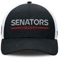 Ottawa Senators Fanatics Authentic Pro Rink Lockup Adjustable Trucker Hat