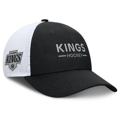 Los Angeles Kings Fanatics Authentic Pro Rink Lockup Adjustable Trucker Hat