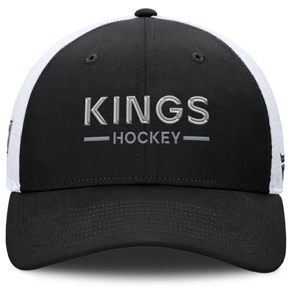 Los Angeles Kings Fanatics Authentic Pro Rink Lockup Adjustable Trucker Hat