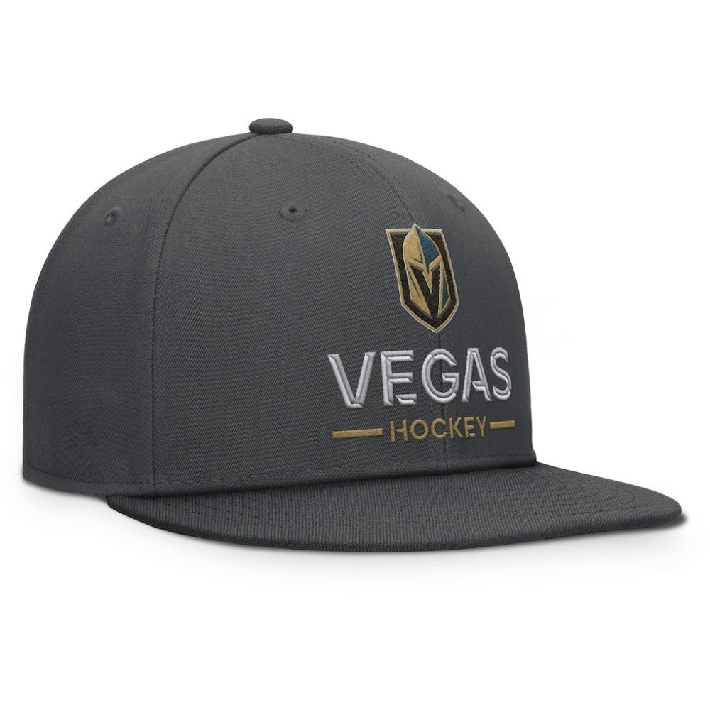 Vegas Golden Knights Fanatics Authentic Pro Rink Lockup Snapback Hat