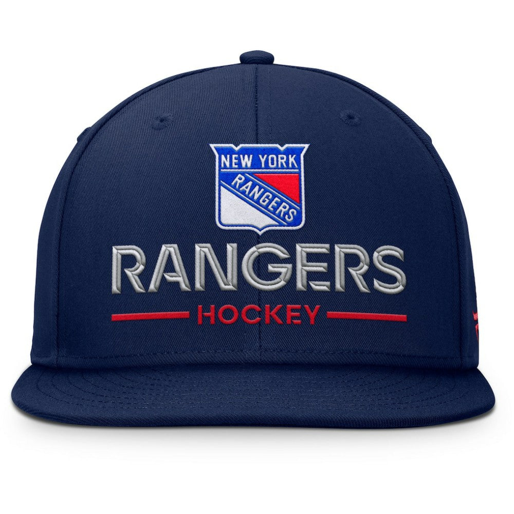 New York Rangers Fanatics Authentic Pro Rink Lockup Snapback Hat