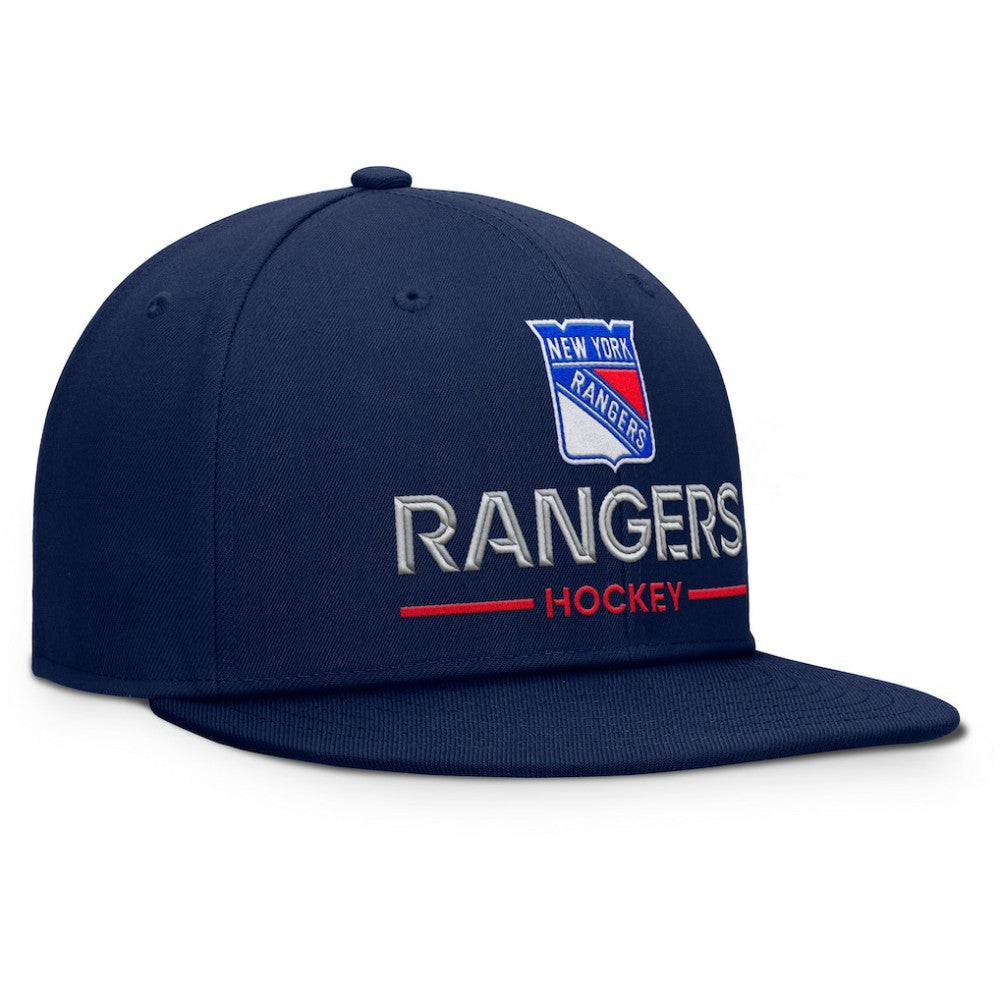 New York Rangers Fanatics Authentic Pro Rink Lockup Snapback Hat