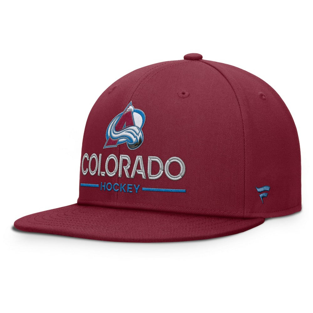 Colorado Avalanche Fanatics Authentic Pro Rink Lockup Snapback Hat
