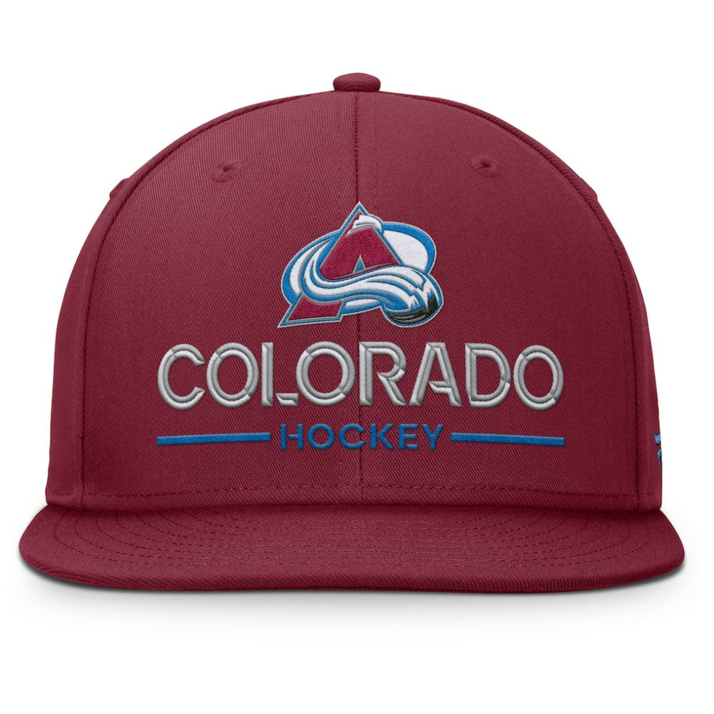 Colorado Avalanche Fanatics Authentic Pro Rink Lockup Snapback Hat