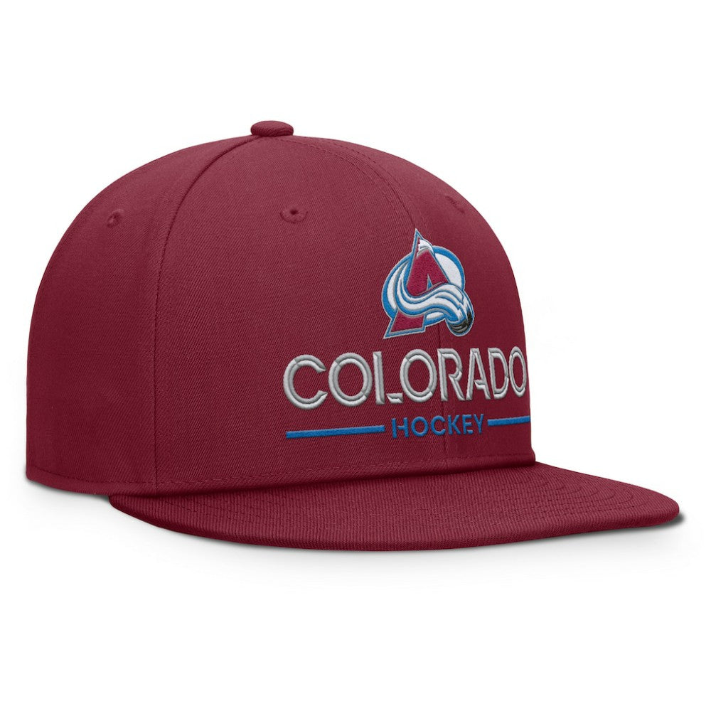 Colorado Avalanche Fanatics Authentic Pro Rink Lockup Snapback Hat