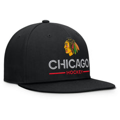 Chicago Blackhawks Fanatics Authentic Pro Rink Lockup Snapback Hat