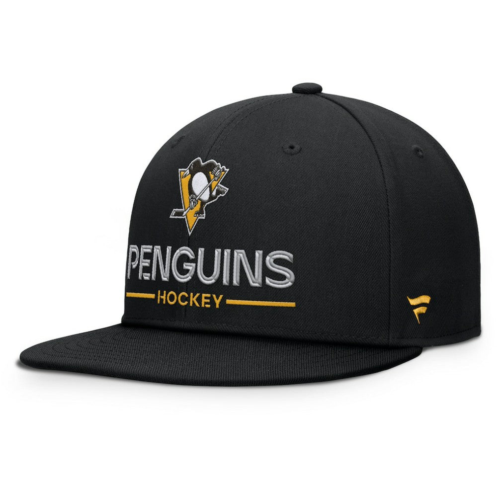 Pittsburgh Penguins Fanatics Authentic Pro Rink Lockup Snapback Hat