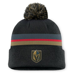 Vegas Golden Knights Fanatics Authentic Pro Rink Cuffed Knit Hat with Pom