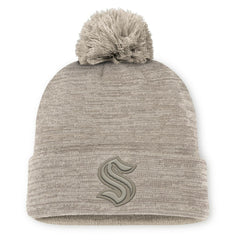 Seattle Kraken Fanatics Authentic Pro Road Cuffed Knit Hat with Pom