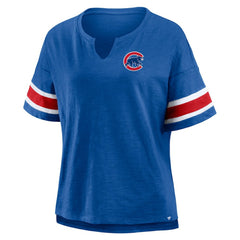 Chicago Cubs Women's Curl Route T-Shirt - Royal