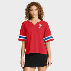 Philadelphia Phillies Women's Curl Route T-Shirt - Red