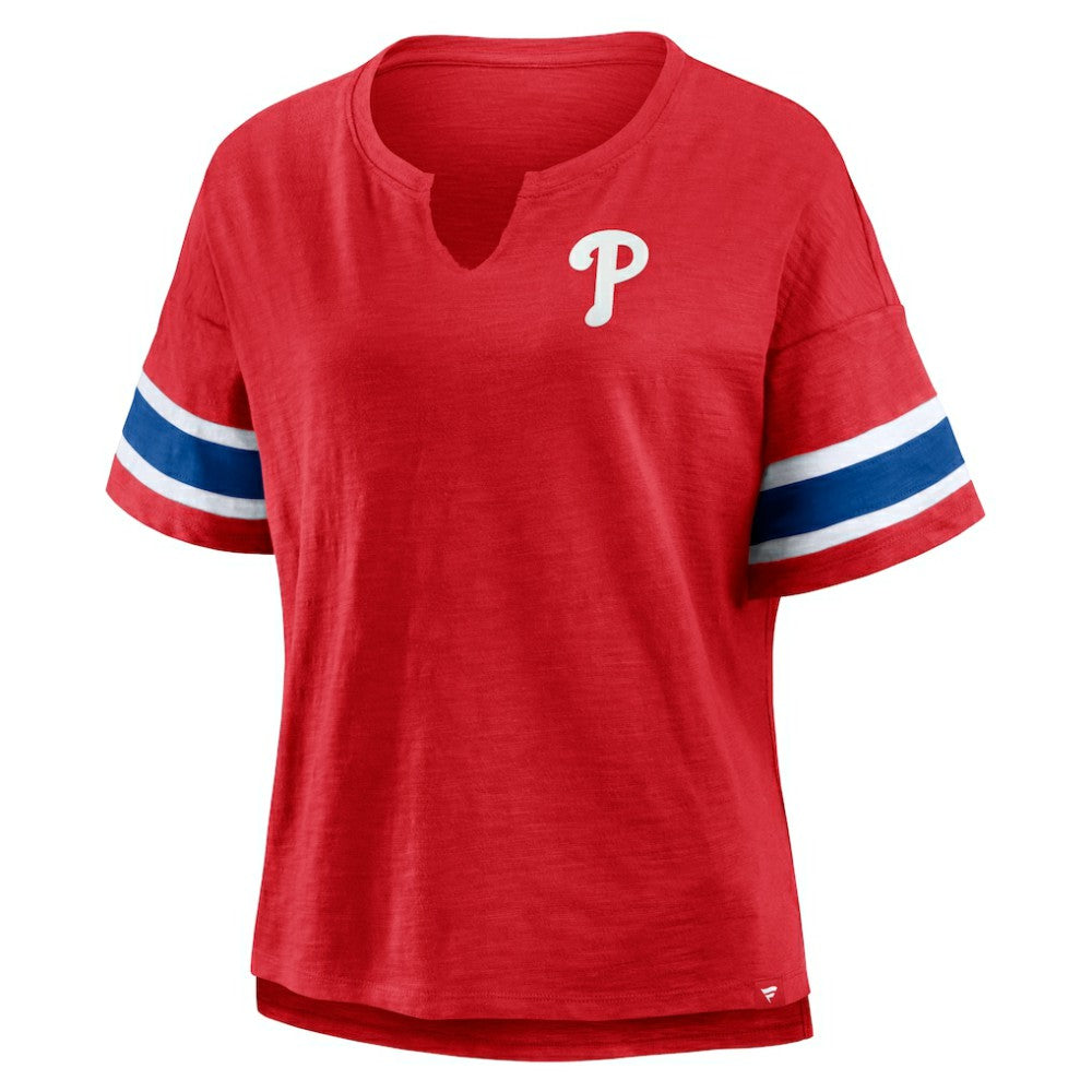 Philadelphia Phillies Women's Curl Route T-Shirt - Red