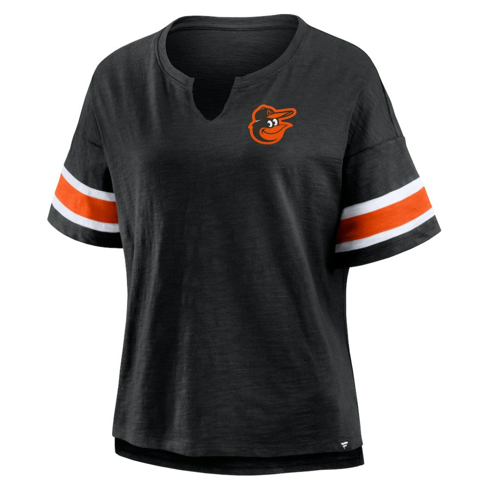 Baltimore Orioles Women's Curl Route T-Shirt - Black