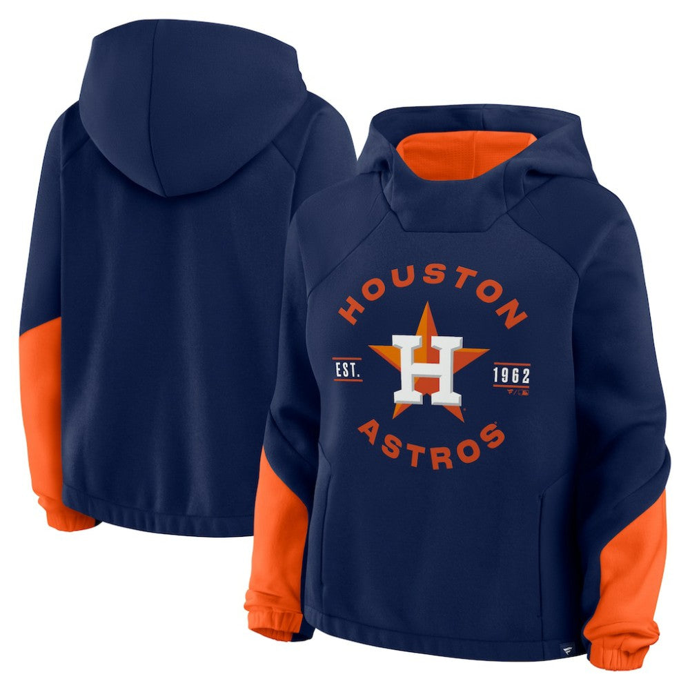 Houston Astros Women's Oversized Time to Win Pullover Hoodie - Navy