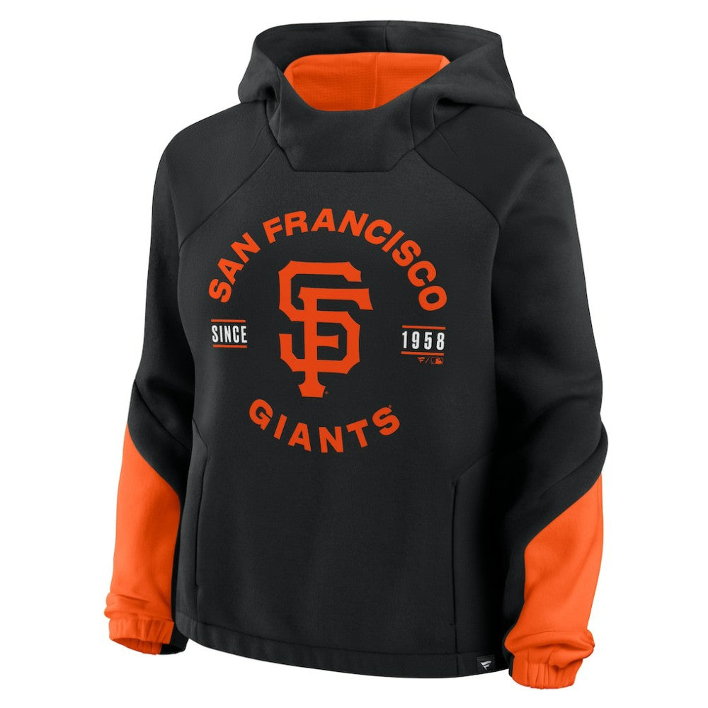 San Francisco Giants Women's Oversized Time to Win Pullover Hoodie - Black