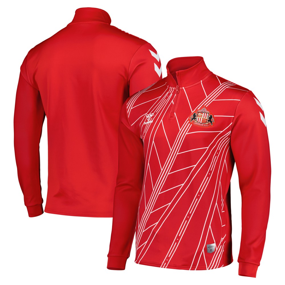 Sunderland Hummel Home Pre-Match Half Zip / Soccer On sale