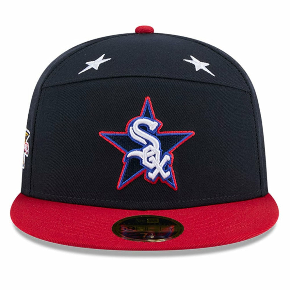 Chicago White Sox 2025 MLB All-Star Game Workout Side Patch 59FIFTY Fitted Hat - Navy/Red | New Era
