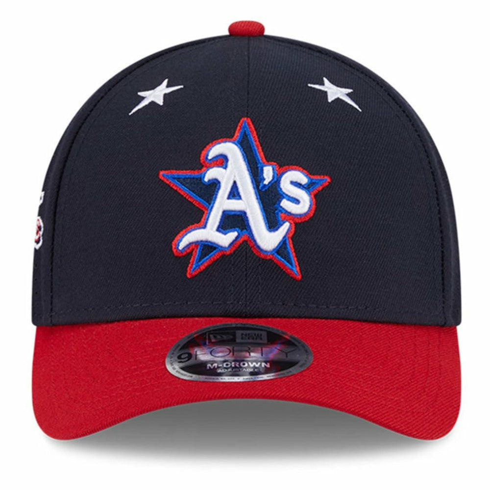 Athletics 2025 MLB All-Star Game Workout 9FORTY M-Crown Adjustable Hat - Navy/Red | New Era