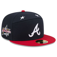 Atlanta Braves 2025 MLB All-Star Game Side Patch 59FIFTY Fitted Hat - Navy/Red | New Era