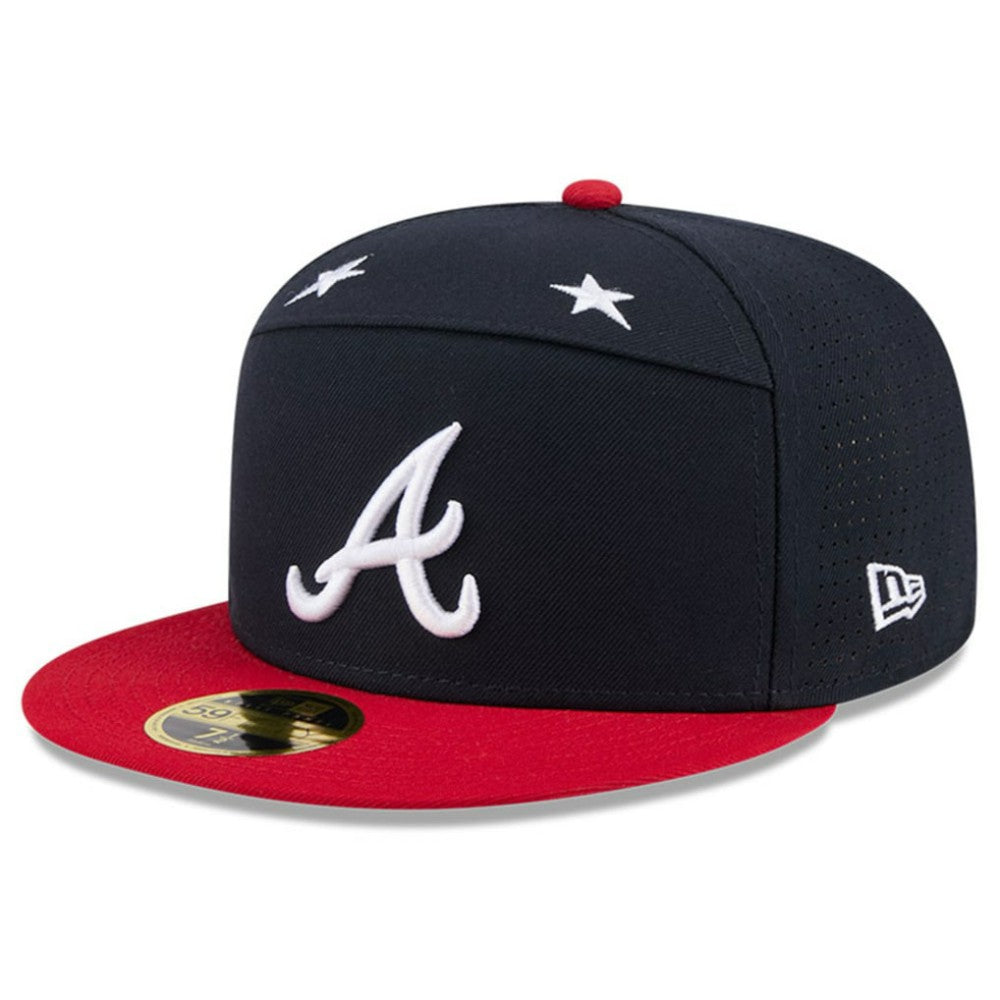 Atlanta Braves 2025 MLB All-Star Game Side Patch 59FIFTY Fitted Hat - Navy/Red | New Era