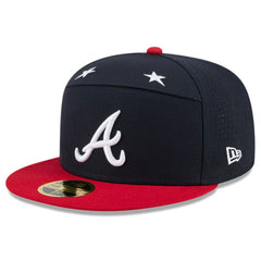 Atlanta Braves 2025 MLB All-Star Game Side Patch 59FIFTY Fitted Hat - Navy/Red | New Era