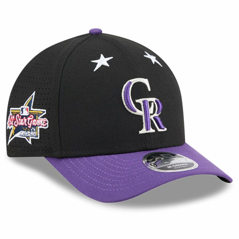 Colorado Rockies 2025 MLB All-Star Game 9FORTY M-Crown Adjustable Hat - Black/Purple | New Era