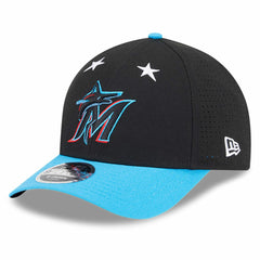 Miami Marlins 2025 MLB All-Star Game 9FORTY M-Crown Adjustable Hat - Black/Blue | New Era