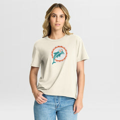NFL Miami Dolphins Women's Dove Legacy T-Shirt