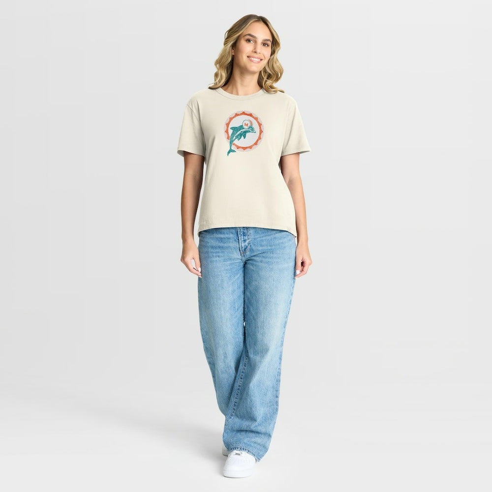 NFL Miami Dolphins Women's Dove Legacy T-Shirt