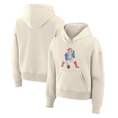 NFL New England Patriots Women's Dove Legacy Pullover Hoodie